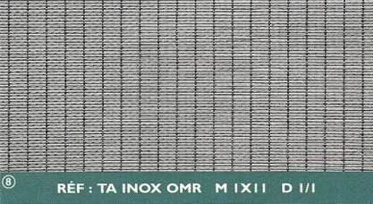 Kudumistüüp: TA INOX OMR M1X11 D1/1