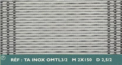 Kudumistüüp: TA INOX OMTL3/2 M2X150 D2,5/2